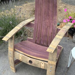 Reclaimed Oak Barrel Lounge Chair