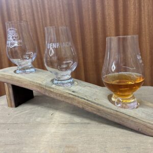Reclaimed Oak Barrel Whiskey Tasting Flight (3 or 4 Glass)